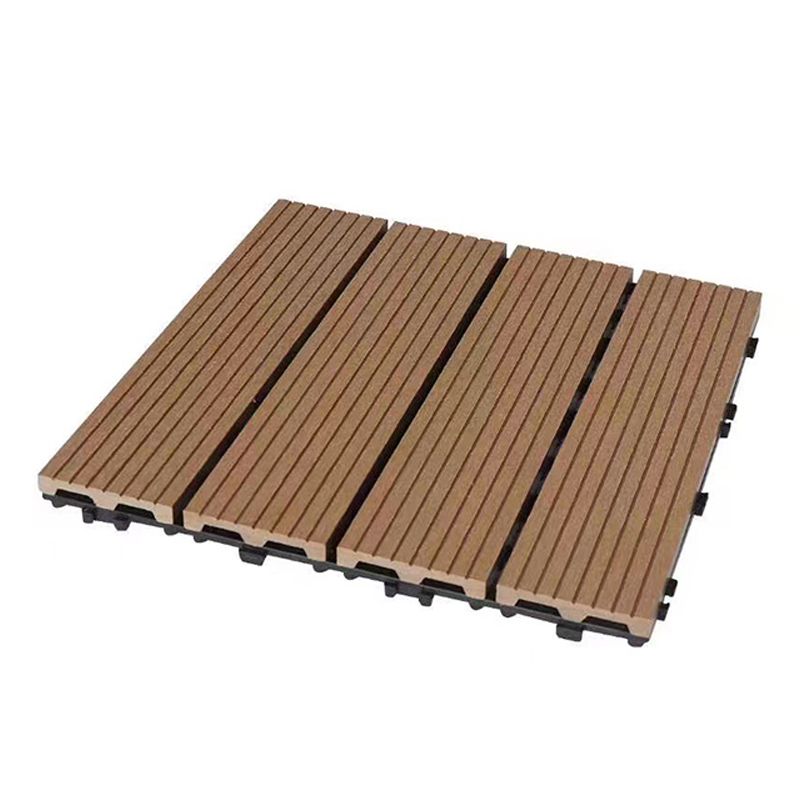 BowLift | Contemporary Engineered Floor Tile Wire-Brushed Click-Lock Wood Floor for Patio Garden