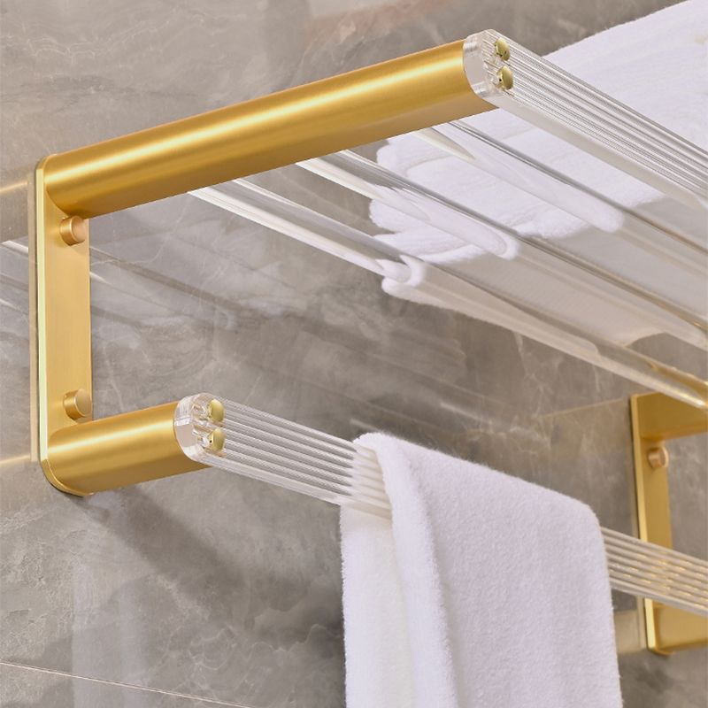BowLift | Metal and acrylic bathroom accessories as a single piece or in a set in gold