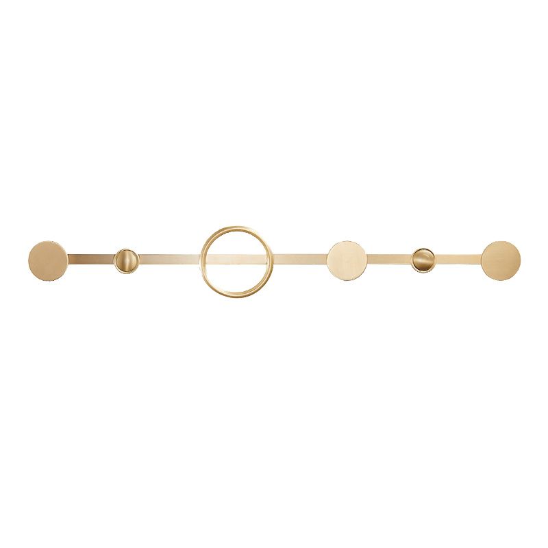 BowLift | Golden Modern 5-piece Bathroom Accessories Set Brushed Brass Towel Holder/Paper Holder