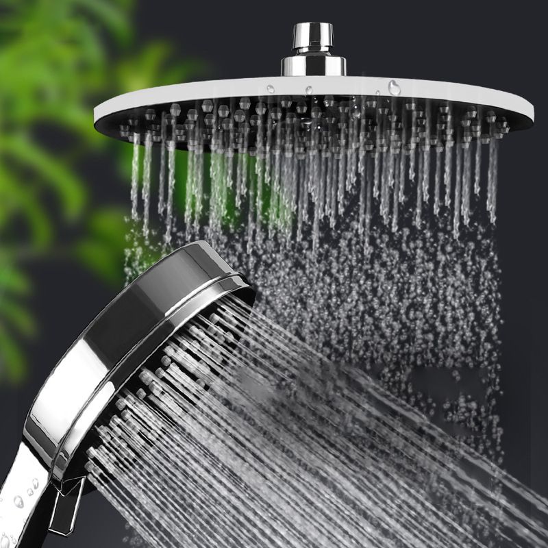 BowLift | Contemporary Rainfall Shower Head Combo Round Single Spray Shower Combo