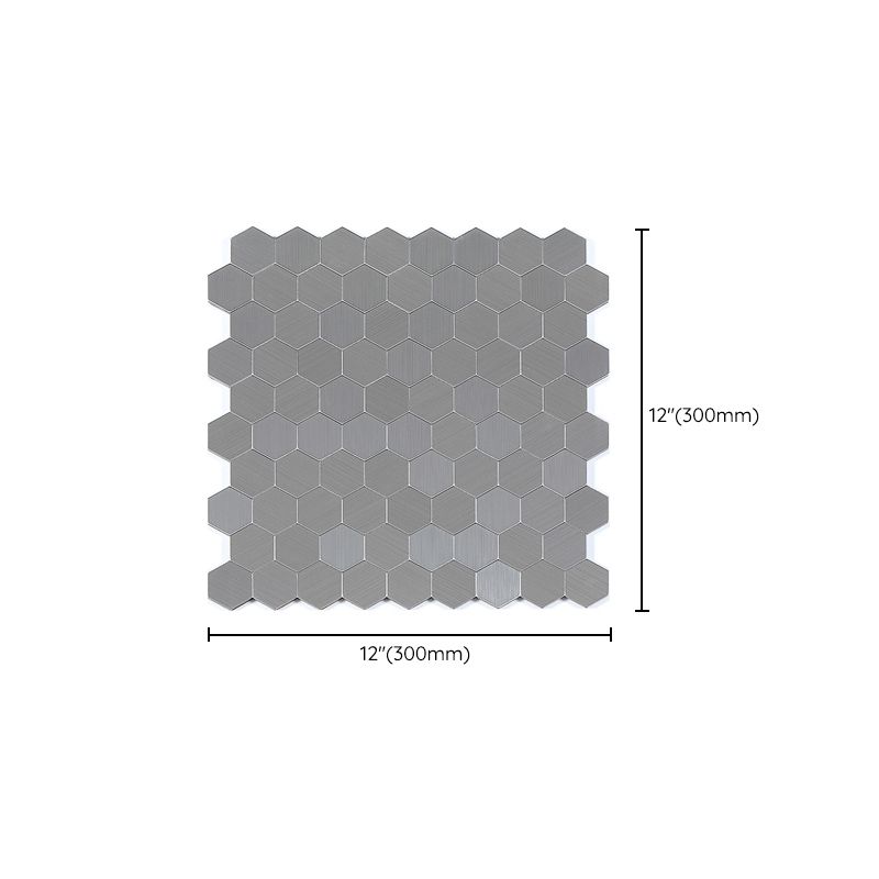 BowLift | Subway Tile Wallpaper Contemporary Peel and Stick Wall Tile with Metal Look