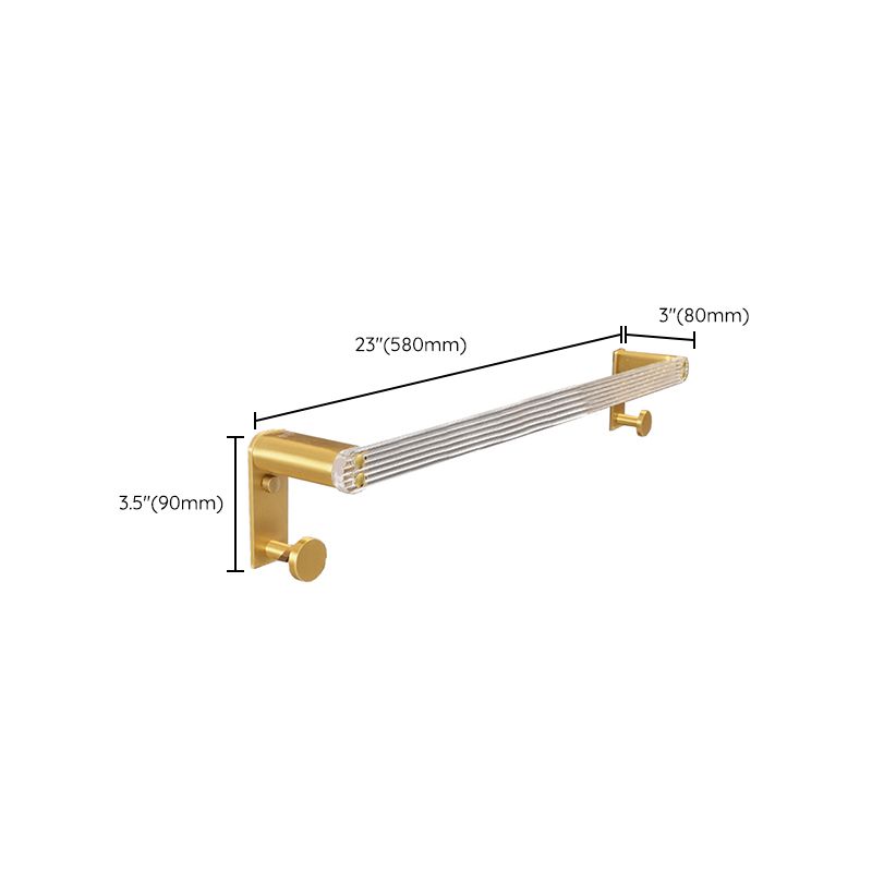 BowLift | Metal and acrylic bathroom accessories as a single piece or in a set in gold