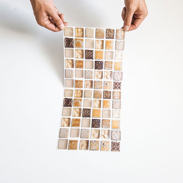 BowLift | Plastic Peel & Stick Mosaic Tiles Mosaic Wallpaper with Square Shape
