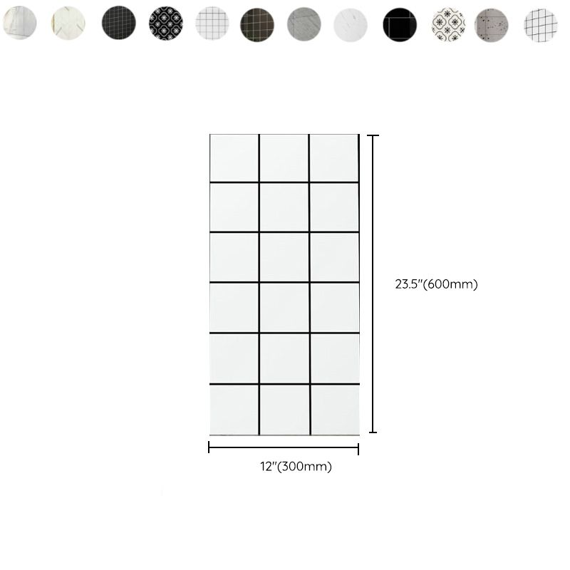 BowLift | Plastic Peel and Stick Wall Tiles Single Tile Wallpaper in Rectangular Shape