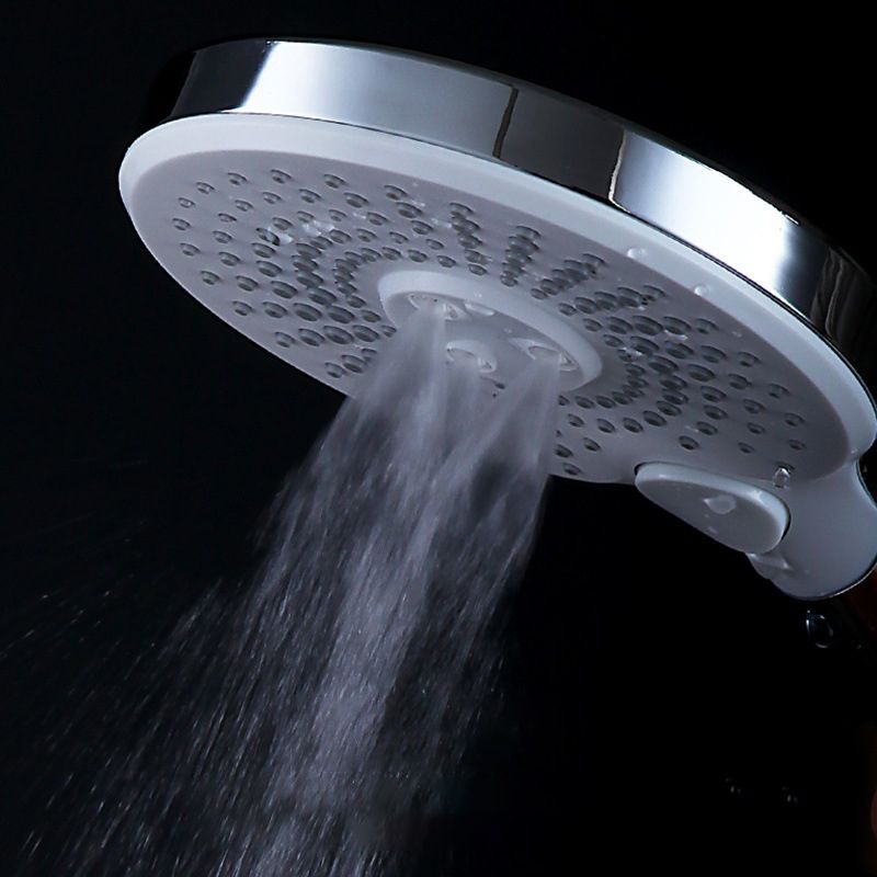BowLift | Basic Shower Head Round Plastic Handheld Shower Head in Silver