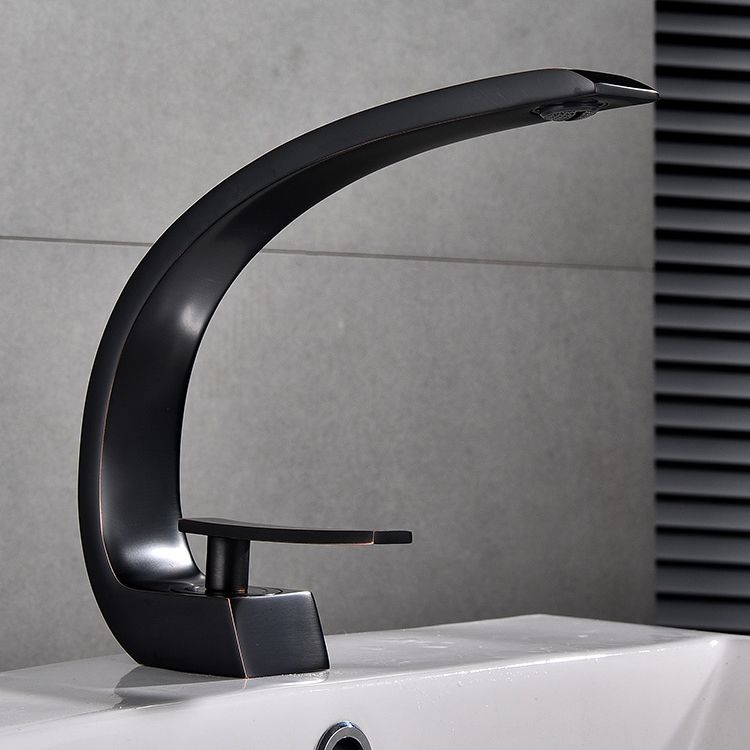 BowLift | Waterfall Spout Widespread Faucet Modern Lever Handles Faucet