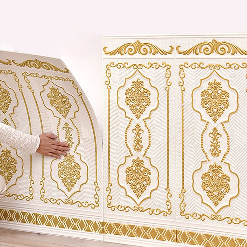 BowLift | 3D embossed wall panel Glam style waterproof wall panel for the living room