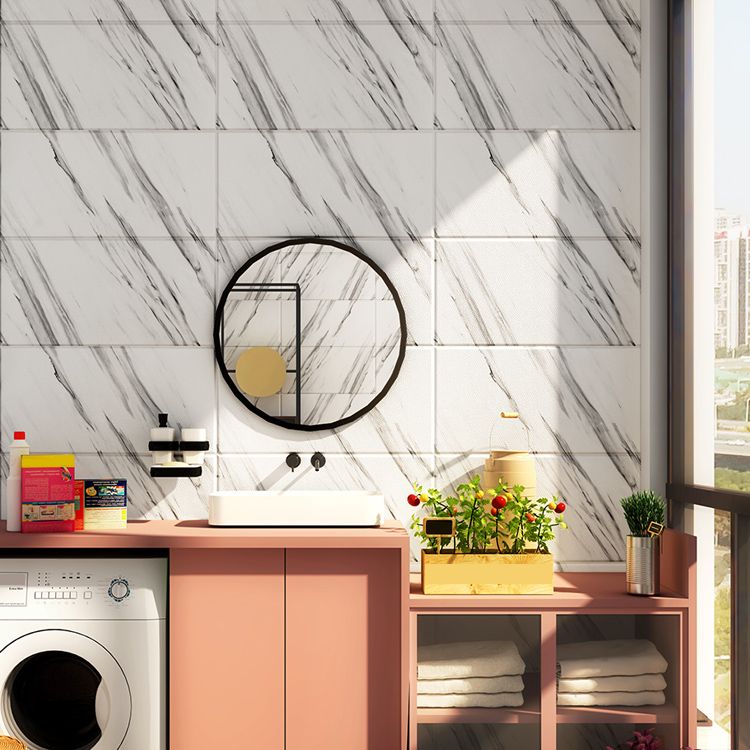 BowLift | Marbled scratch-resistant PVC tile Peel and stick tile for backsplash wall