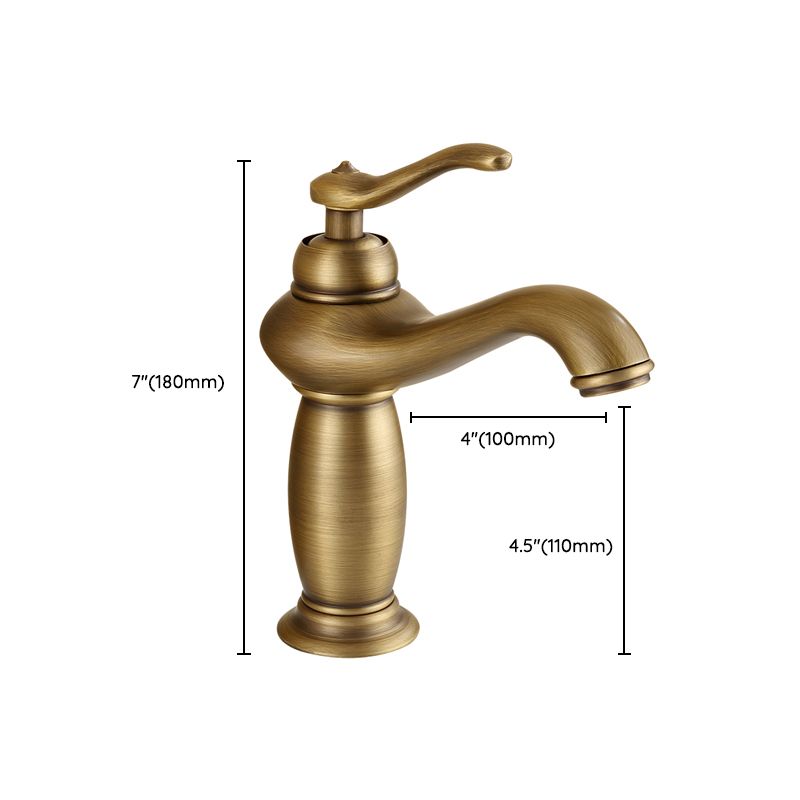 BowLift | Brass Bathroom Vessel Sink Faucet Single Handle Round Basin Faucet with Water Hose