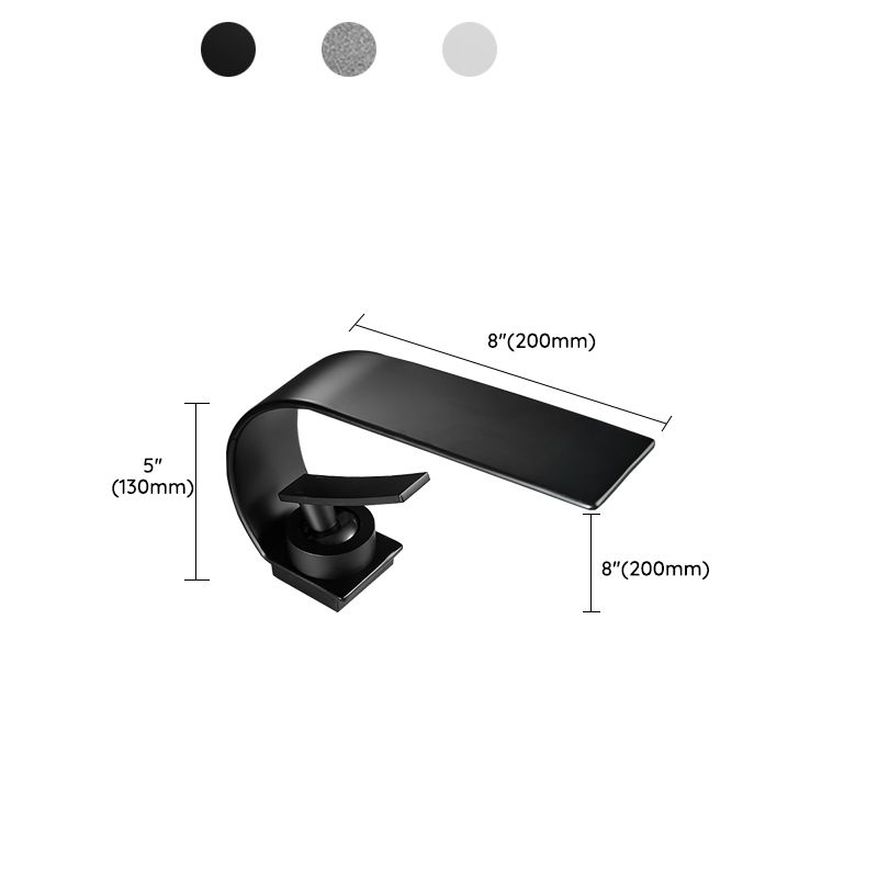 BowLift | Waterfall Spout Widespread Sink Faucet Modern Metal Widespread Sink Faucet