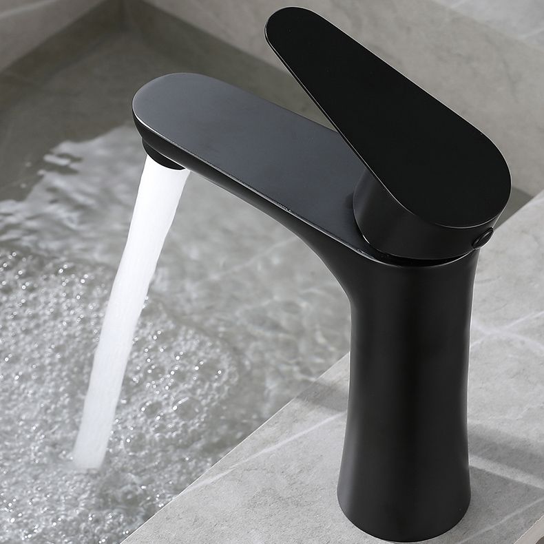 BowLift | Round Vessel Faucet Lever Handle Stainless Steel Bathroom Faucet with Water Hose