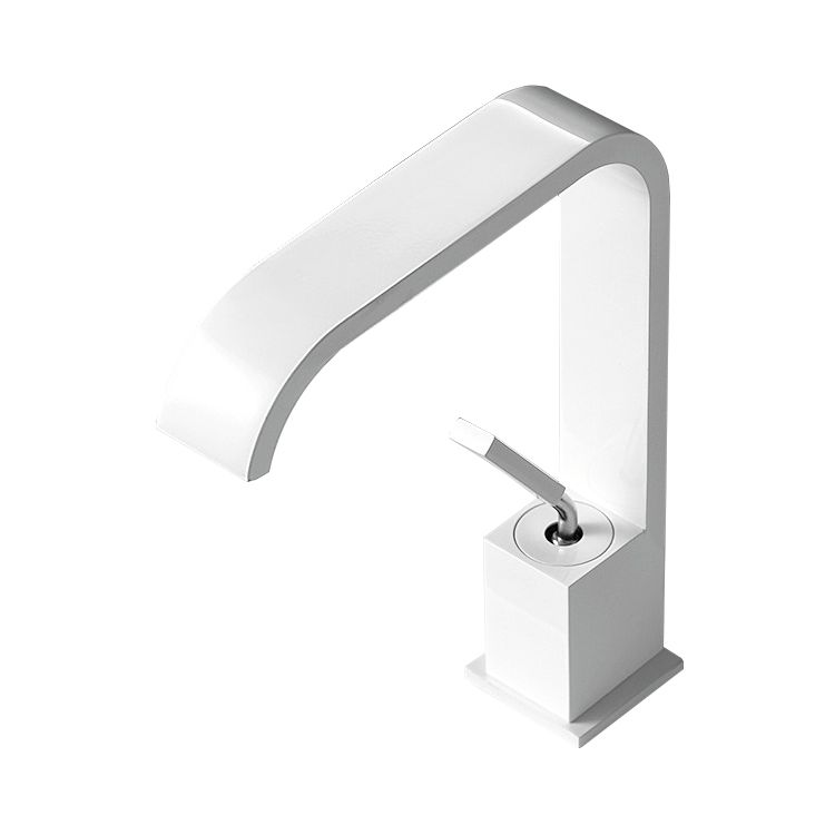 BowLift | Waterfall Spout Widespread Sink Faucet Modern Metal Widespread Sink Faucet