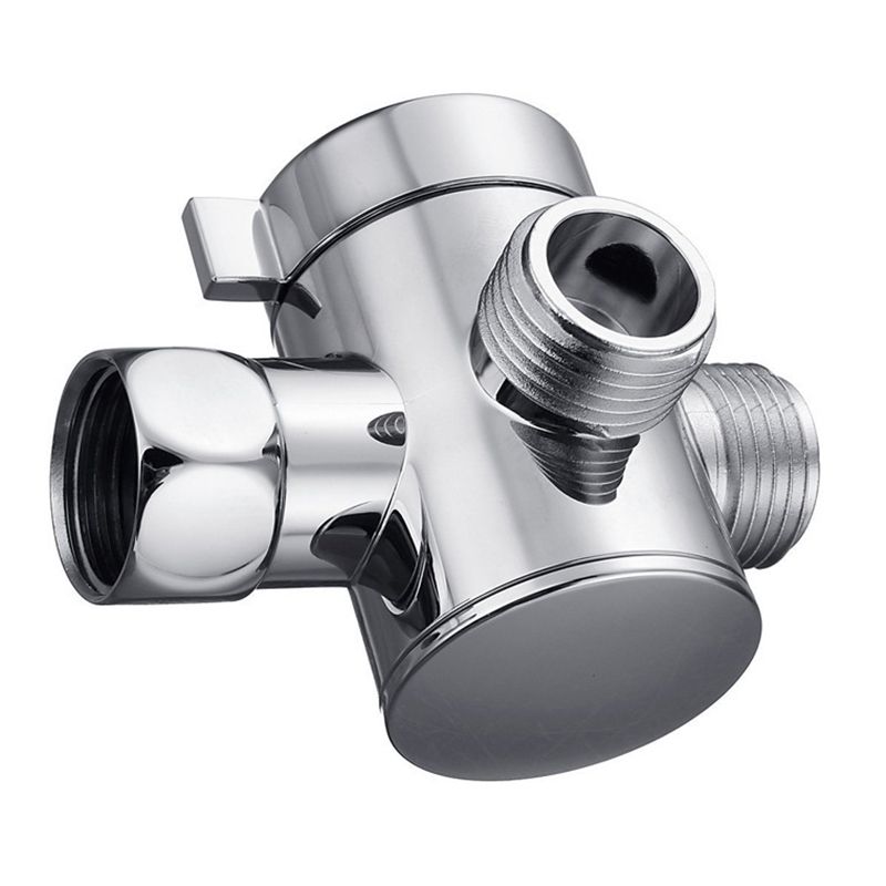 BowLift | Contemporary Shower Combination Double Shower Head Chrome Wall Mounted Round Shower Head