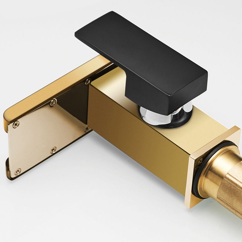 BowLift | Waterfall spout basin tap lever handle square basin tap