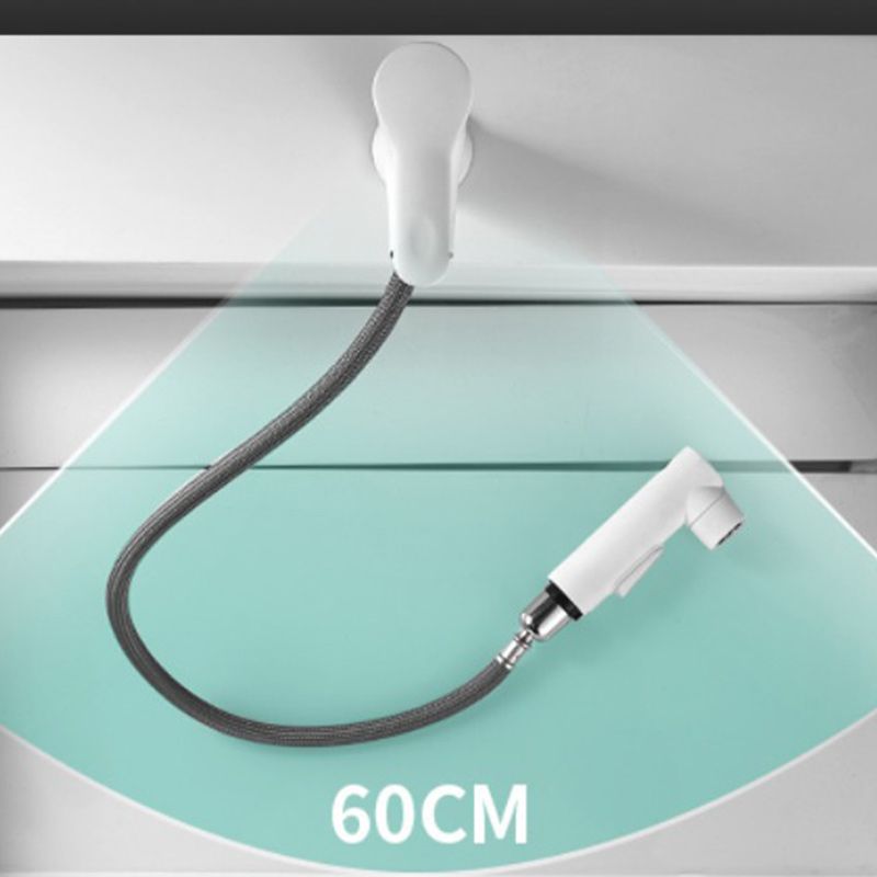 BowLift | Pull-Out Basin Mixer Single-Lever Bathroom Faucet 1-Hole Basin Mixer