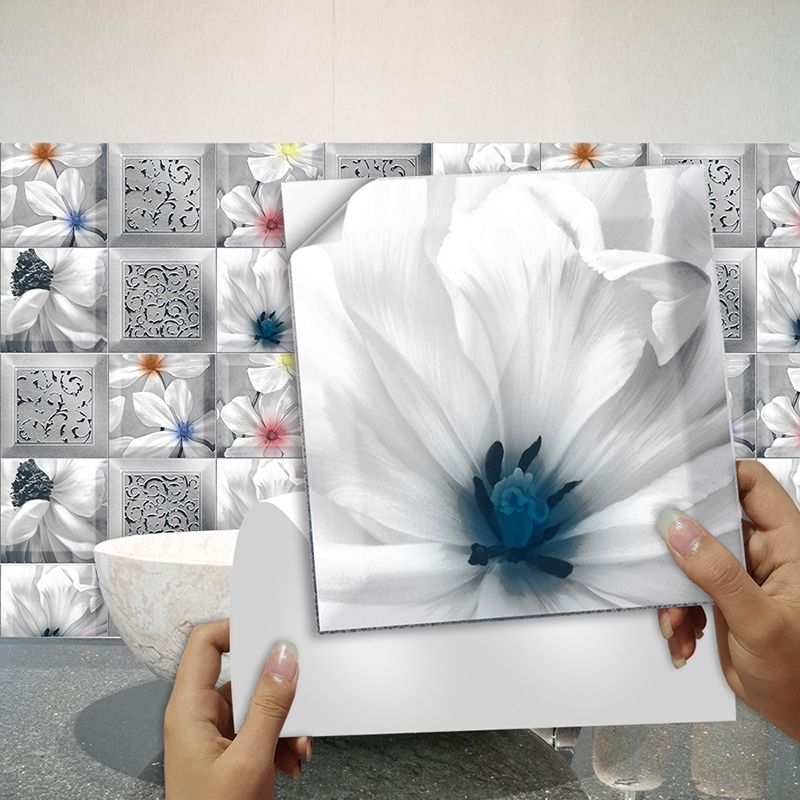 BowLift | Plastic Peel and Stick Backsplash Tile Square Wallpaper with waterproof