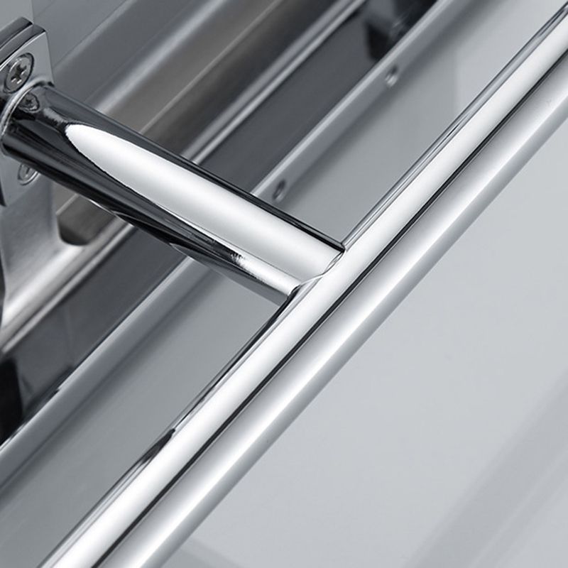 BowLift | Contemporary 2-piece bathroom set made of polished chrome stainless steel toilet paper holder