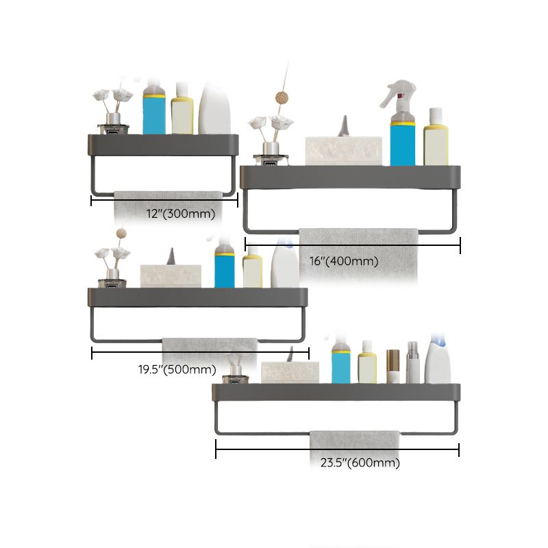 BowLift | Minimalist Matte Metal Bathroom Accessory Set Modern Bathroom Shelf