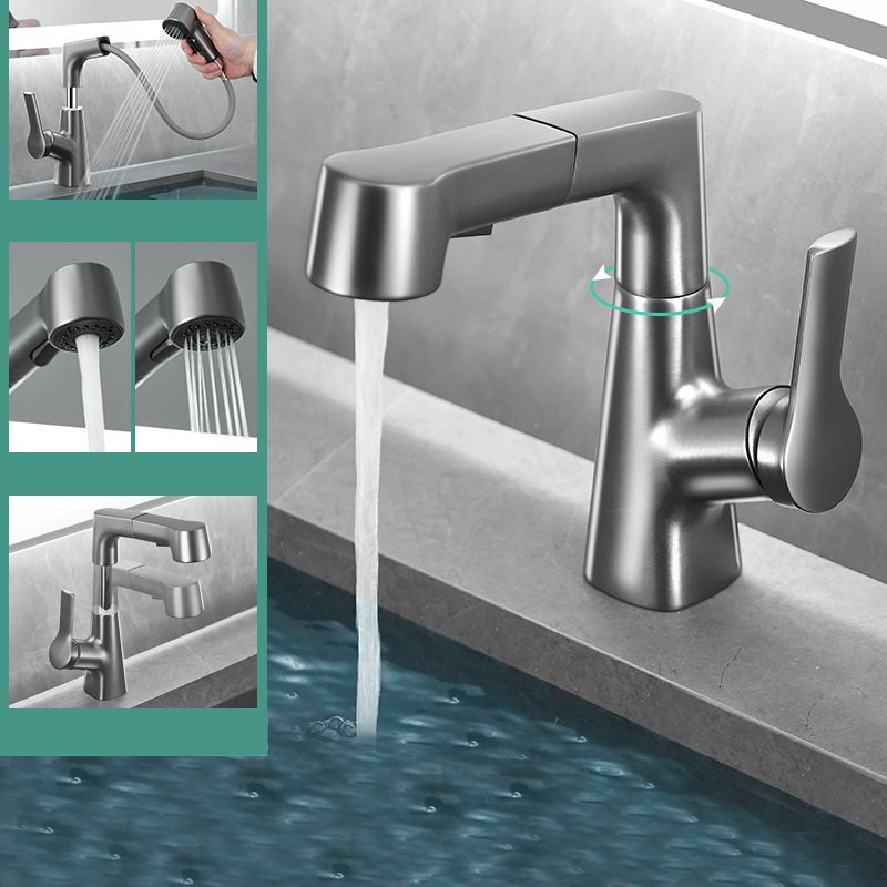 BowLift | Modern 1-Lever Sink Faucet Round Basin Faucet Brass