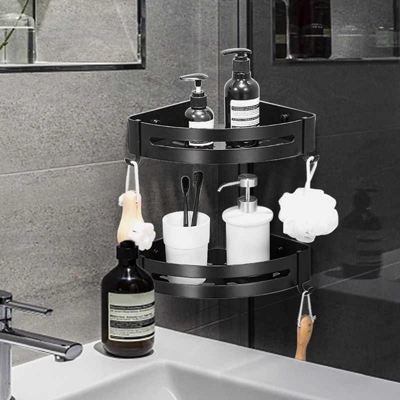 BowLift | Black/Silver Bath Set Modern 1/2/3-Piece Anti-Rust Bath Rack