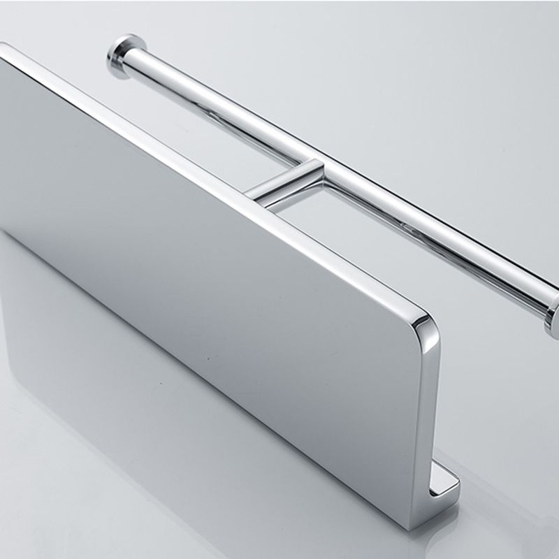 BowLift | Contemporary 2-piece bathroom set made of polished chrome stainless steel toilet paper holder