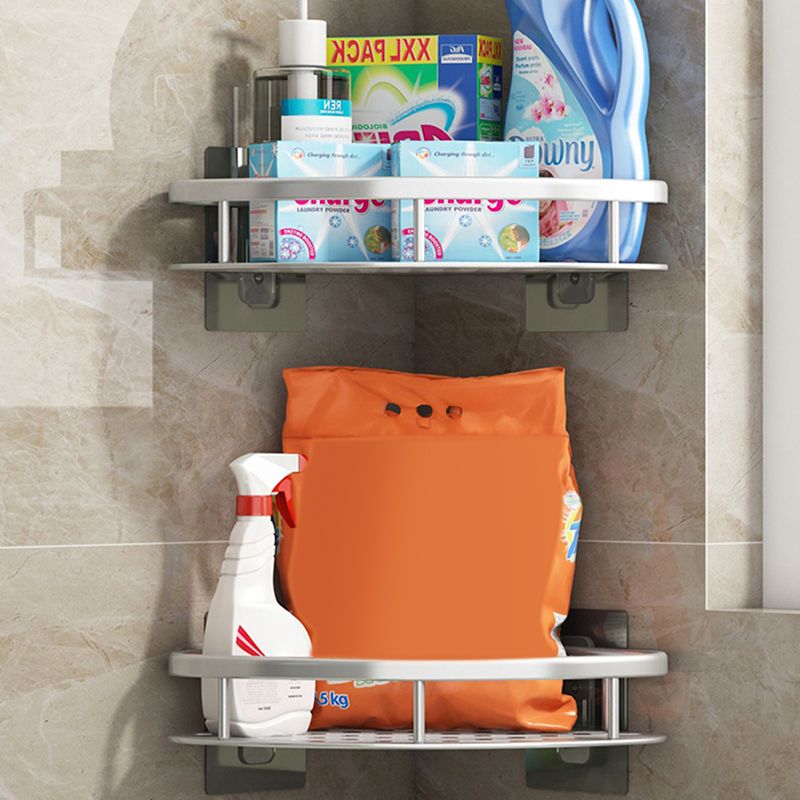 BowLift | Silver/Black Bathroom Accessories Set Modern 1/2/3 - Piece Bathroom Shelf