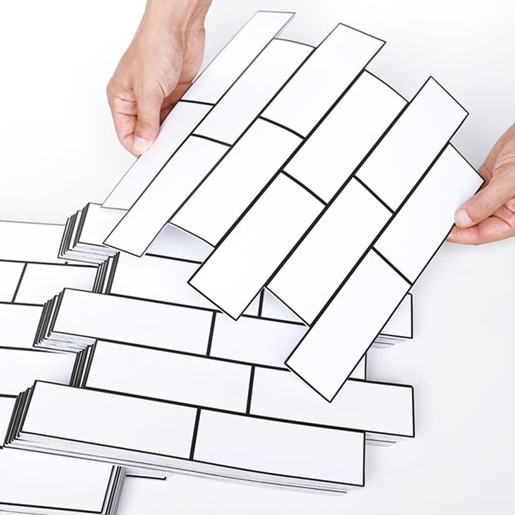 BowLift | Plastic Peel & Stick Subway Tiles Contemporary Waterproof Peel & Stick Subway Tiles