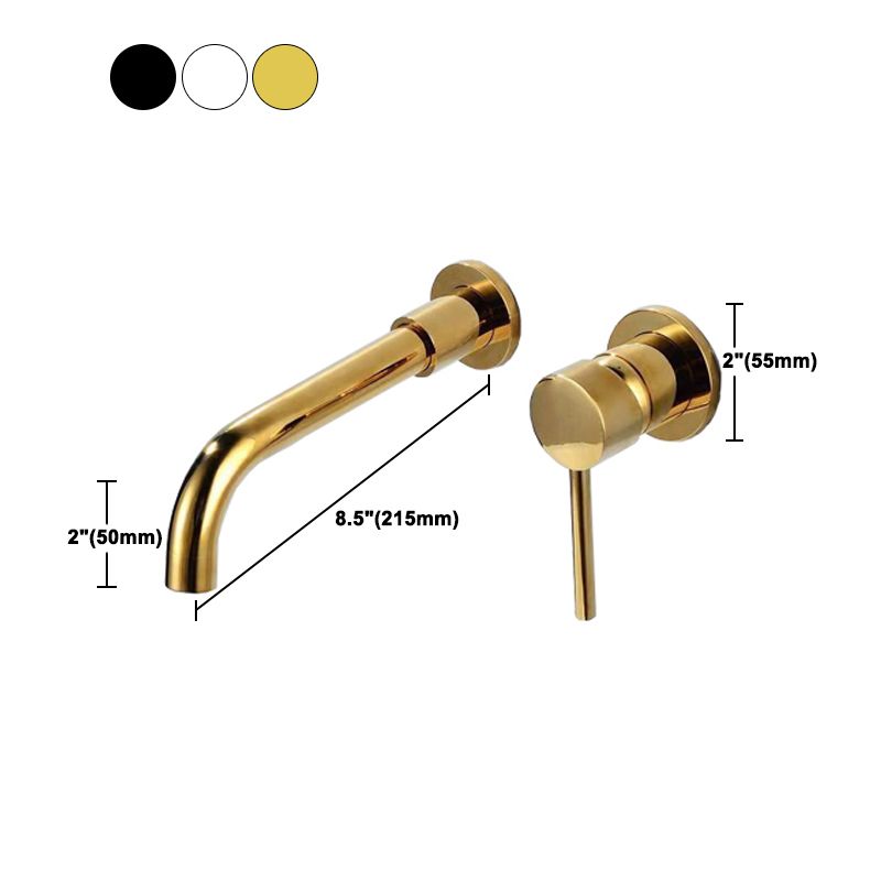 BowLift | Modern 1- or 2-Handle Bathroom Sink Faucet Round Wall-Mounted Bathroom Faucet.
