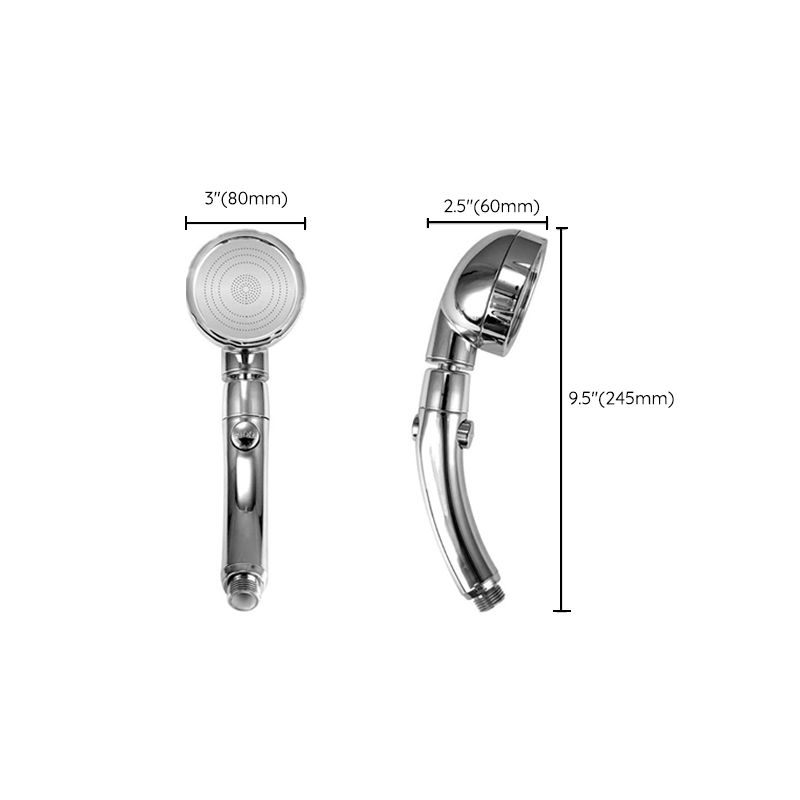 BowLift | Contemporary Hand Shower Head Silver 3 Spray Pattern Wall Mount Shower Head