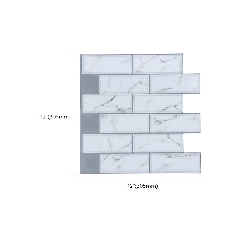 BowLift | Plastic Peel & Stick Subway Tile Modern Simple Subway Tile Wallpaper