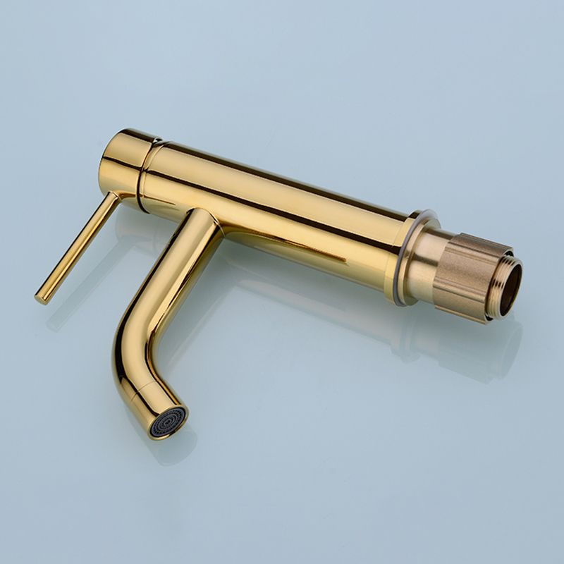 BowLift | Modern 1-Hand Basin Faucet Gold Brushed Sink Faucet Brass