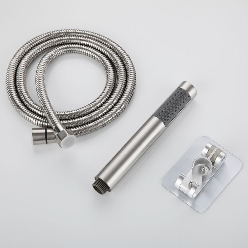 BowLift | Cylindrical Hand Shower with Self-Cleaning Stainless Steel Wall Shower Head