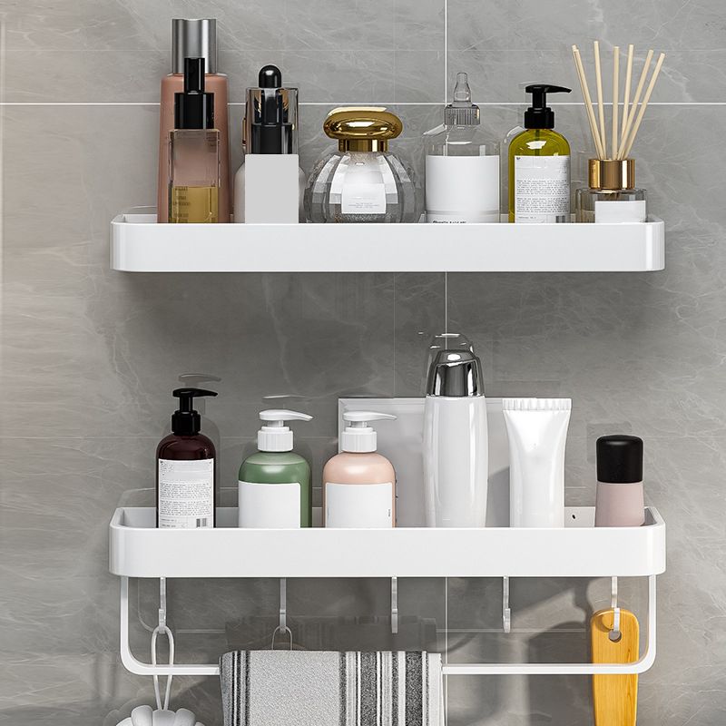 BowLift | Contemporary Bathroom Accessory Set Metal Bath Shelf in White