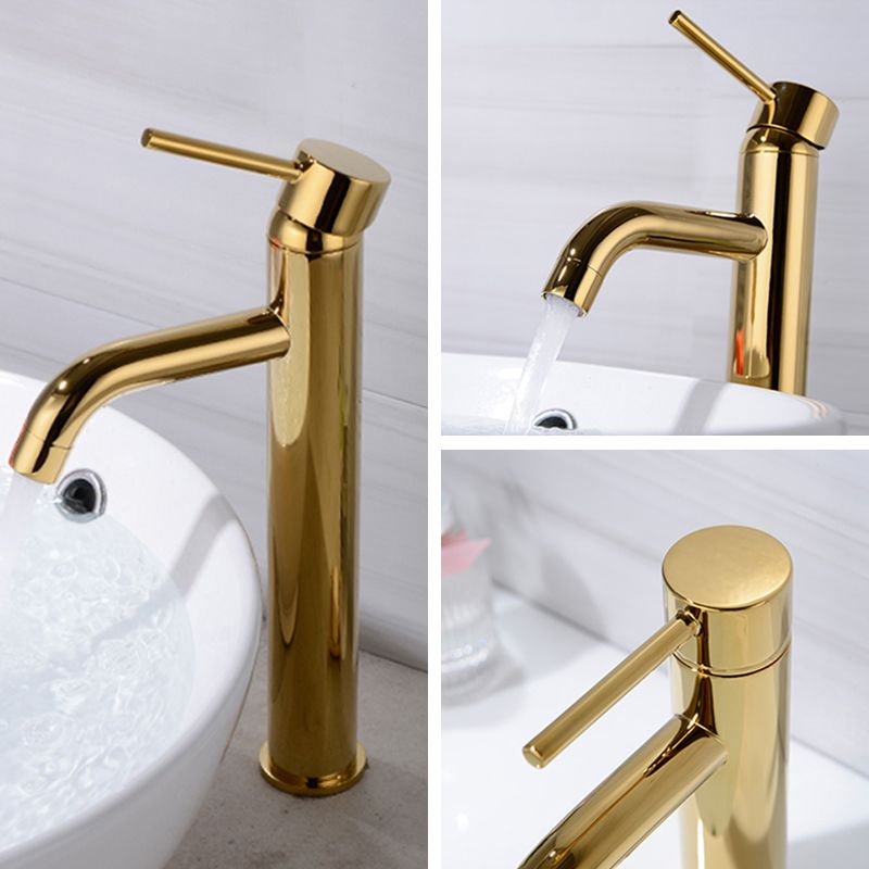 BowLift | Modern 1-Hand Basin Faucet Gold Brushed Sink Faucet Brass