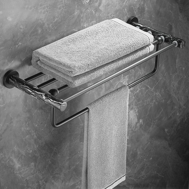 BowLift | Metal and marble bathroom accessories as a single piece or as a set in black