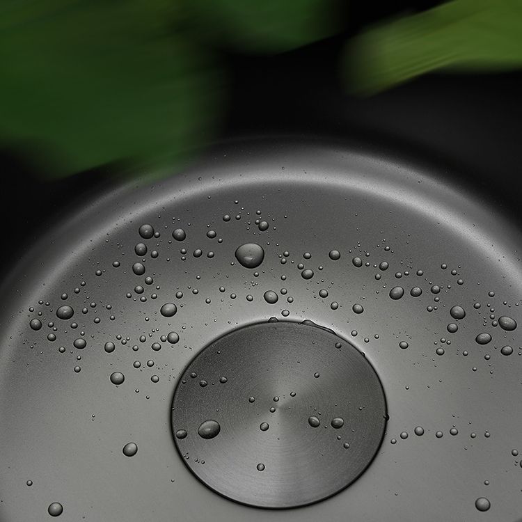 BowLift | Kitchen Sink Round Single Bowl Color and Scratch Resistant Under-mounted Stainless Steel Kitchen Sink
