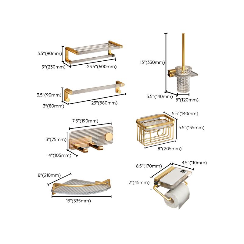 BowLift | Plastic Modern Bathroom Accessories Hardware Set with Shelf