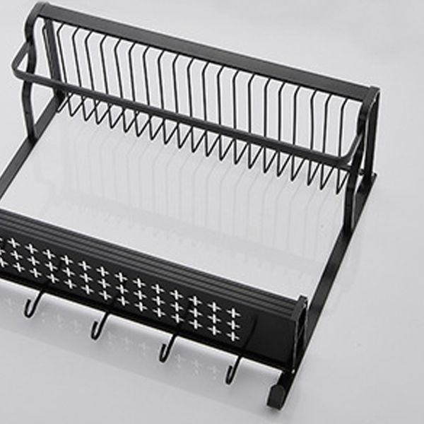 BowLift | Black / Silver Bathroom Accessories Aluminum Hardware Set Bathroom Shelf