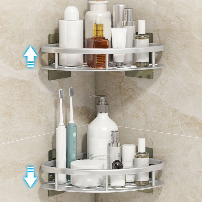 BowLift | Silver/Black Bathroom Accessories Set Modern 1/2/3 - Piece Bathroom Shelf