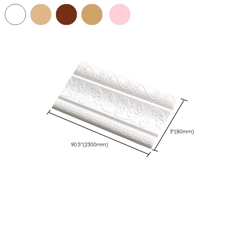 BowLift | Modern Baseboards 3D Embossing Baseboard PVC Stereo Base Set of 1