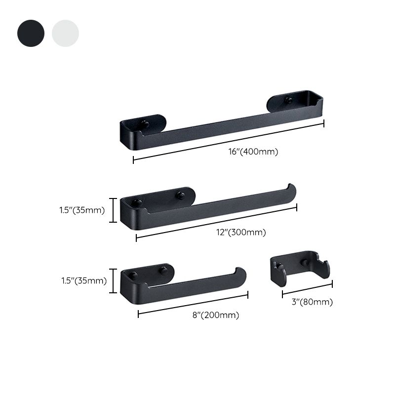 BowLift | Aluminum Alloy Bathroom Set 4-Piece Modern Style Bathroom Hardware Set