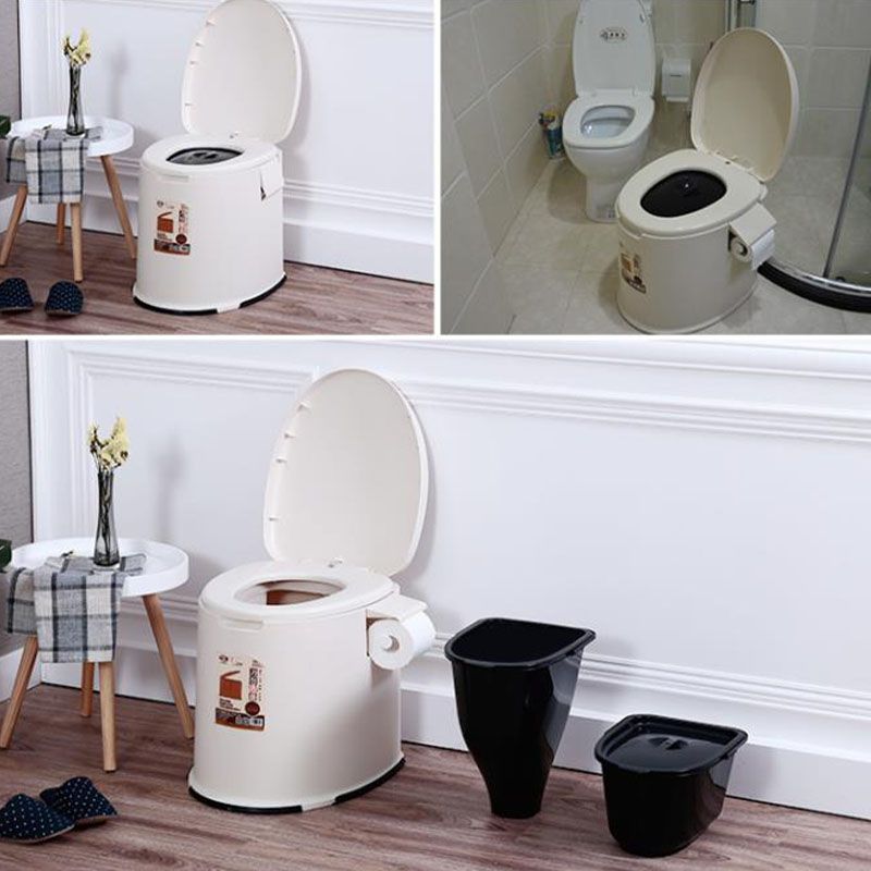 BowLift | Contemporary Plastic Floor-Mounted Toilet Bowl with Seat for the Bathroom