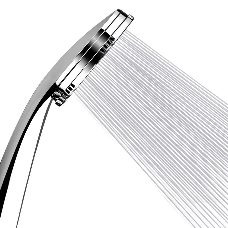 BowLift | Contemporary Silver Round Shower Head Water Efficient Standard Spray Head