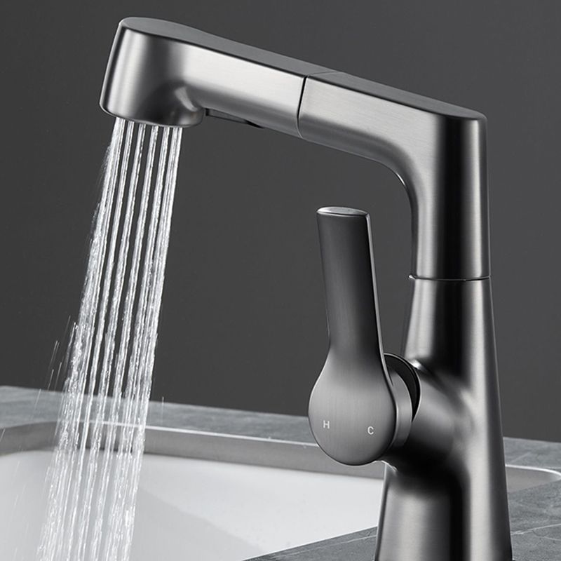 BowLift | Modern 1-Lever Sink Faucet Round Basin Faucet Brass