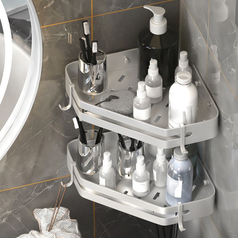 BowLift | Modern 2/3-piece Bathroom Set Stainless Steel Triangle Bath Shelf made of Aluminum