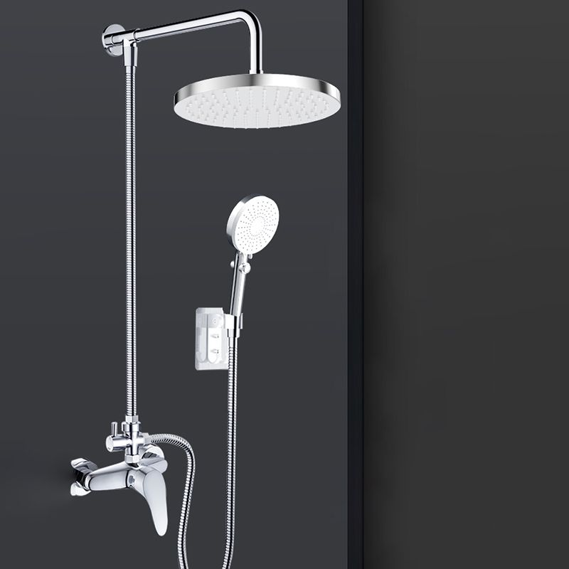 BowLift | Metal Shower Combo Contemporary Fixed Shower Head with Round and Rectangular Shape