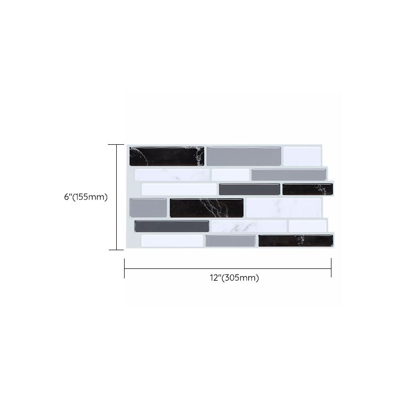 BowLift | Plastic Peel & Stick Subway Tile Modern Simple Subway Tile Wallpaper