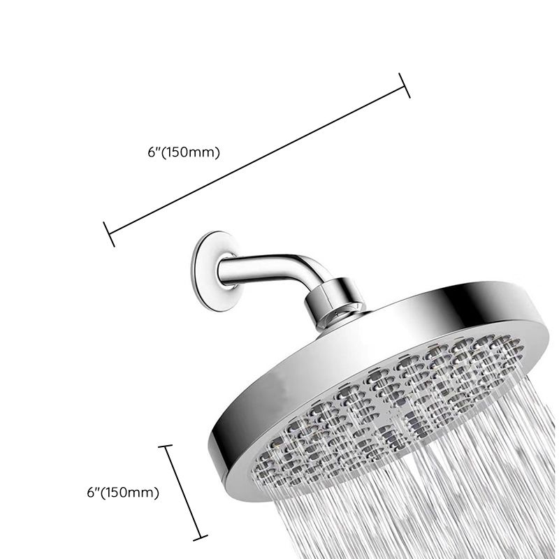 BowLift | Contemporary Shower Combination Fixed Shower Head Stainless Steel Wall Mounted Round Shower Head