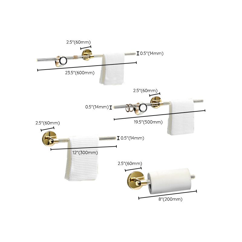 BowLift | Plastic Modern Bathroom Accessories Hardware Set with Shelf