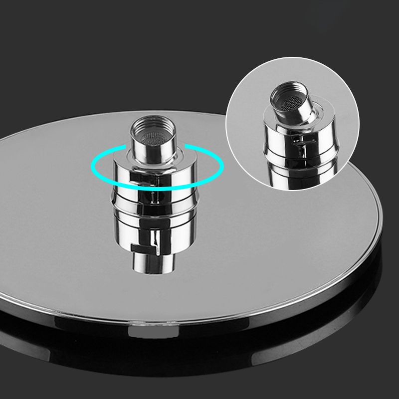 BowLift | Ceiling and wall mounted showerhead combination round chrome spray head